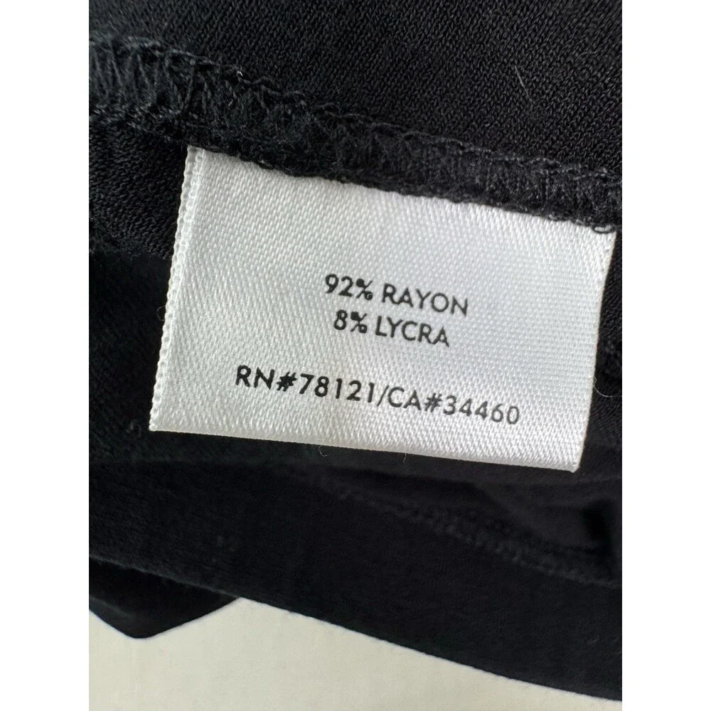 Eileen Fisher Viscose Jersey Black Skirt Size: Medium Petite NWT - Picture 7 of 8